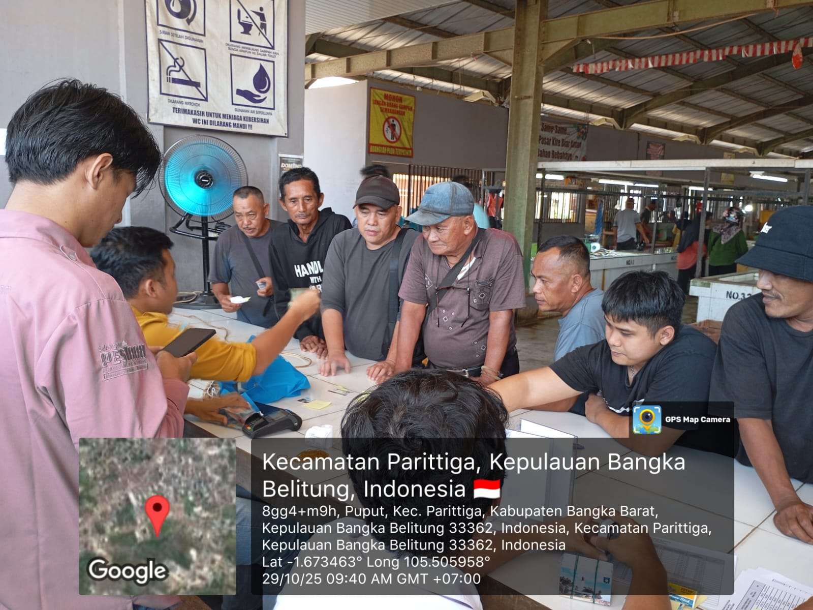 Pemungutan Retribusi dan Pendataan Alat UTTP Pasar Parittiga 