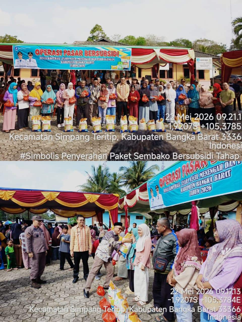 PENYALURAN PAKET SEMBAKO OPERASI PASAR MURAH BERSUBSIDI TAHAP II MENJELANG HARI RAYA IDUL ADHA