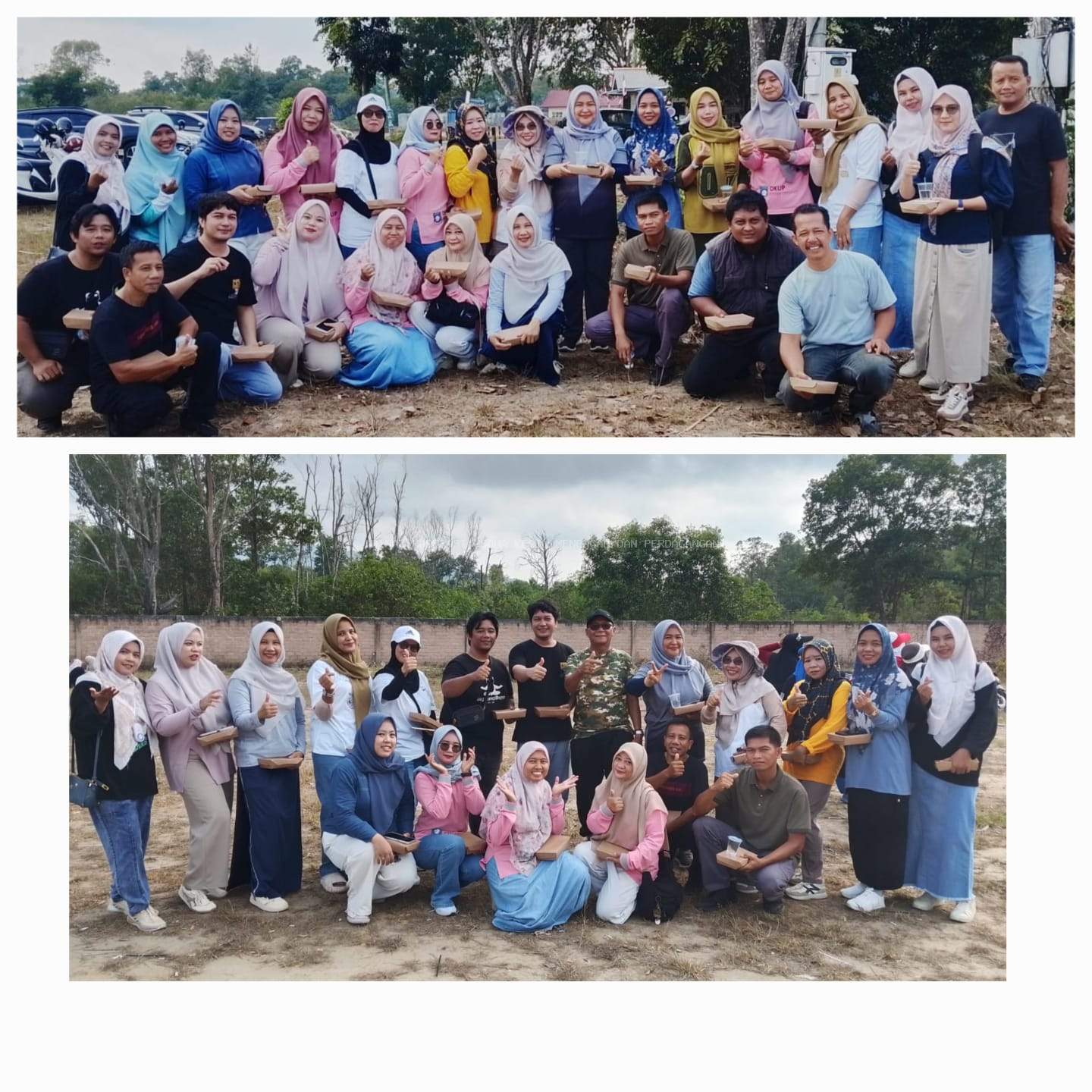 Dinas Koperasi, UKM dan Perdagangan Ikuti Senam dan Gotong Royong Sambut HUT RI ke-81