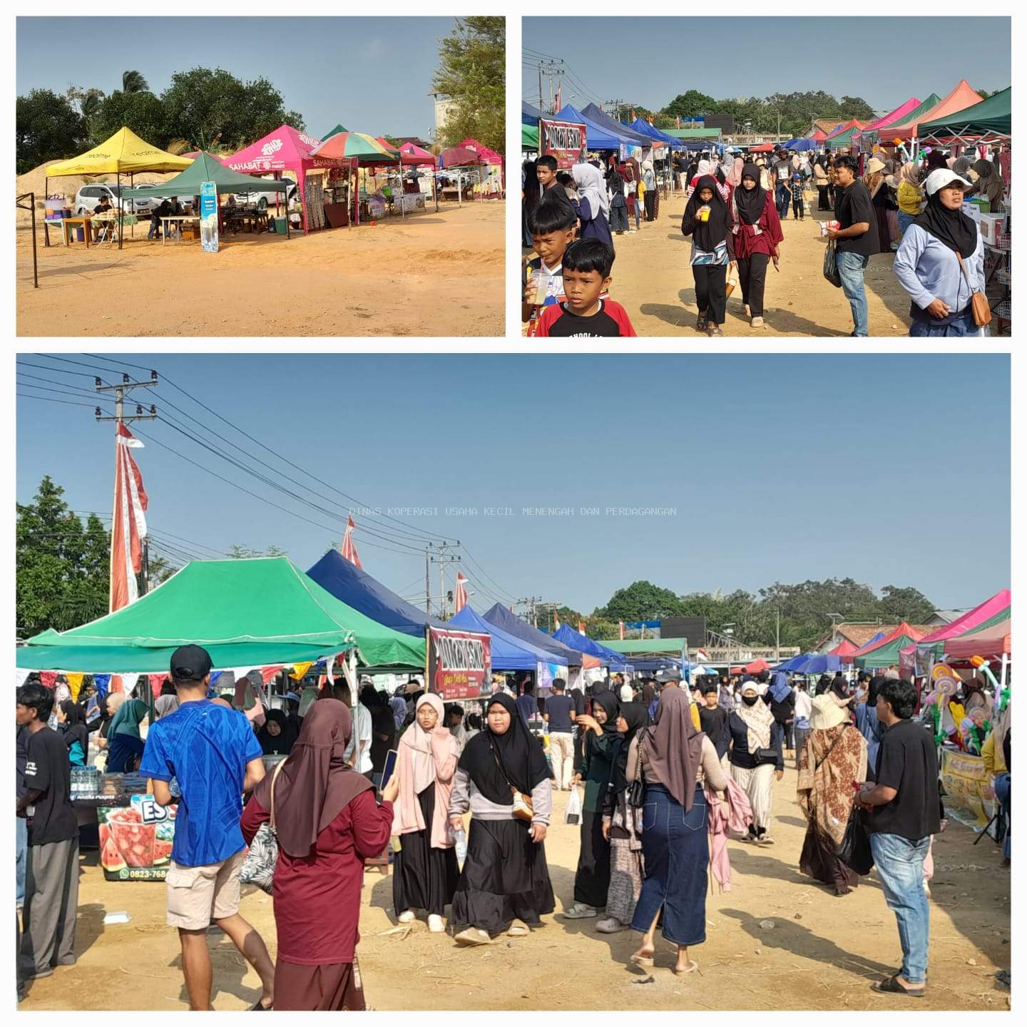 SINERGI DINAS KOPERASI UKM DAN PERDAGANGAN KABUPATEN BANGKA BARAT BERSAMA PT TIMAH FASILITASI TEMPAT BAGI UMKM BANGKA BARAT DI EKS LAPANGAN GOLF MENTOK